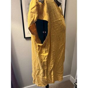 Yellow & Navy Blue Blouse